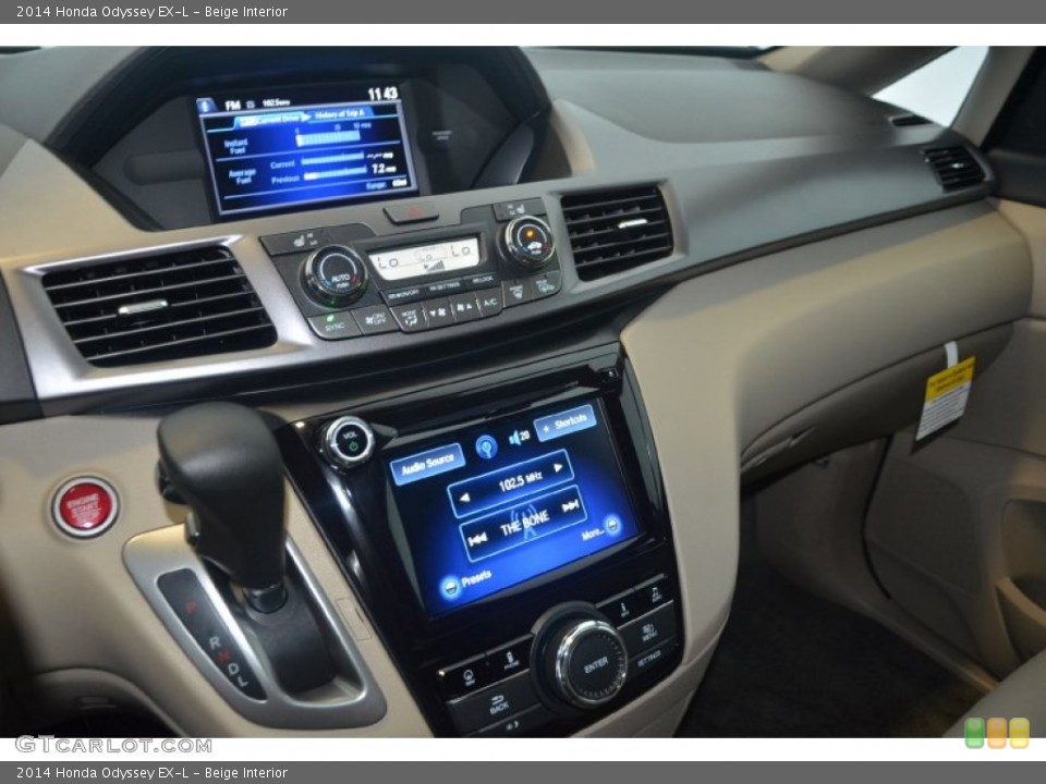 Beige Interior Controls for the 2014 Honda Odyssey EX-L #94806141