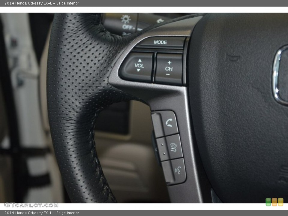Beige Interior Controls for the 2014 Honda Odyssey EX-L #94806171