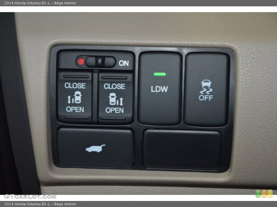 Beige Interior Controls for the 2014 Honda Odyssey EX-L #94806174