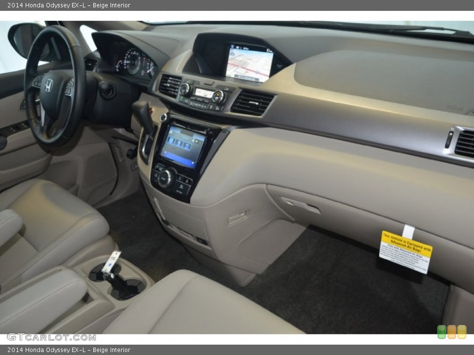 Beige Interior Dashboard for the 2014 Honda Odyssey EX-L #94806204