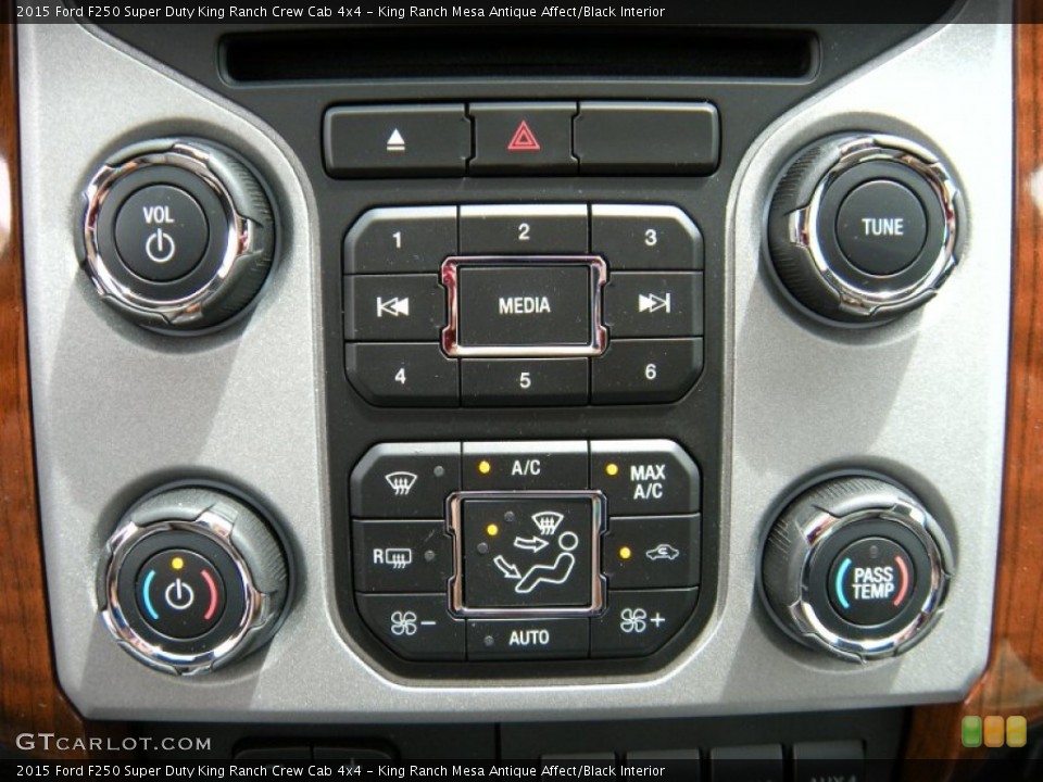 King Ranch Mesa Antique Affect/Black Interior Controls for the 2015 Ford F250 Super Duty King Ranch Crew Cab 4x4 #94813913