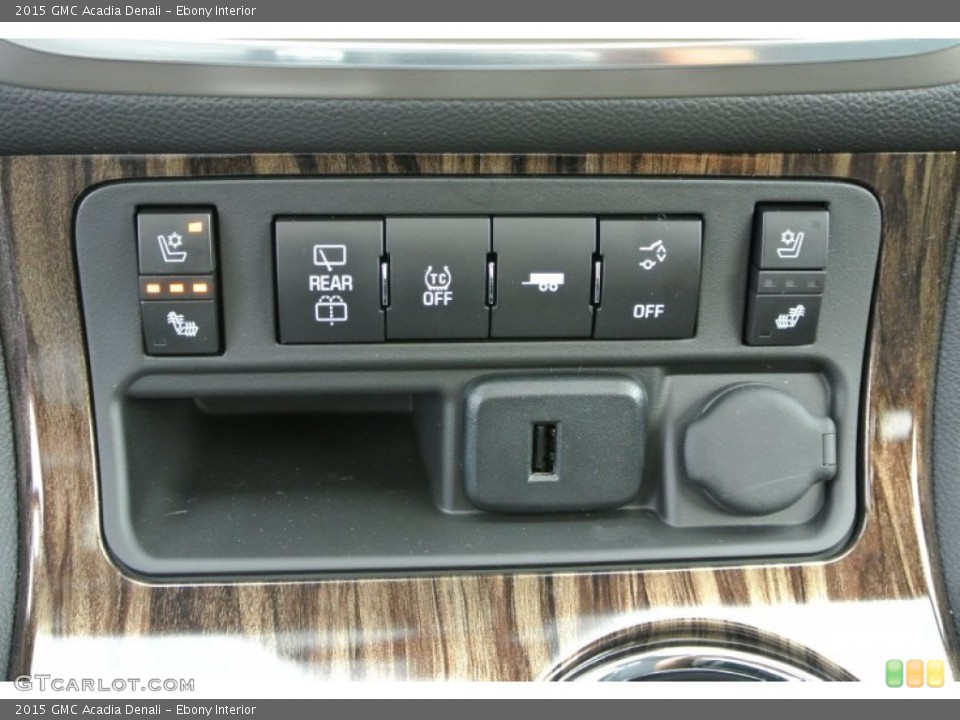 Ebony Interior Controls for the 2015 GMC Acadia Denali #94814727