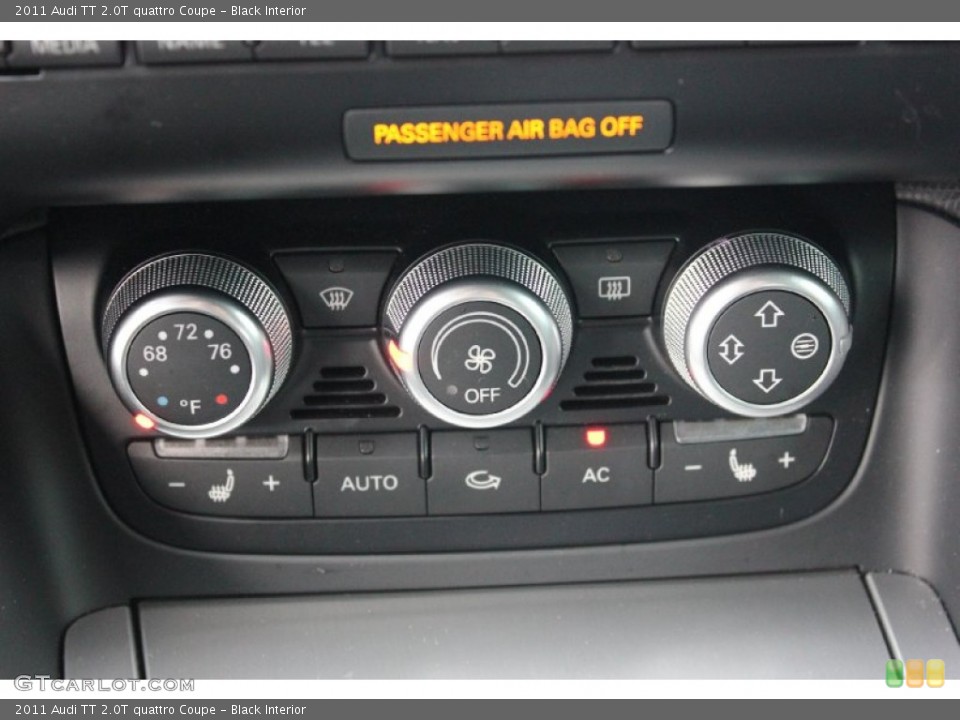 Black Interior Controls for the 2011 Audi TT 2.0T quattro Coupe #94814750