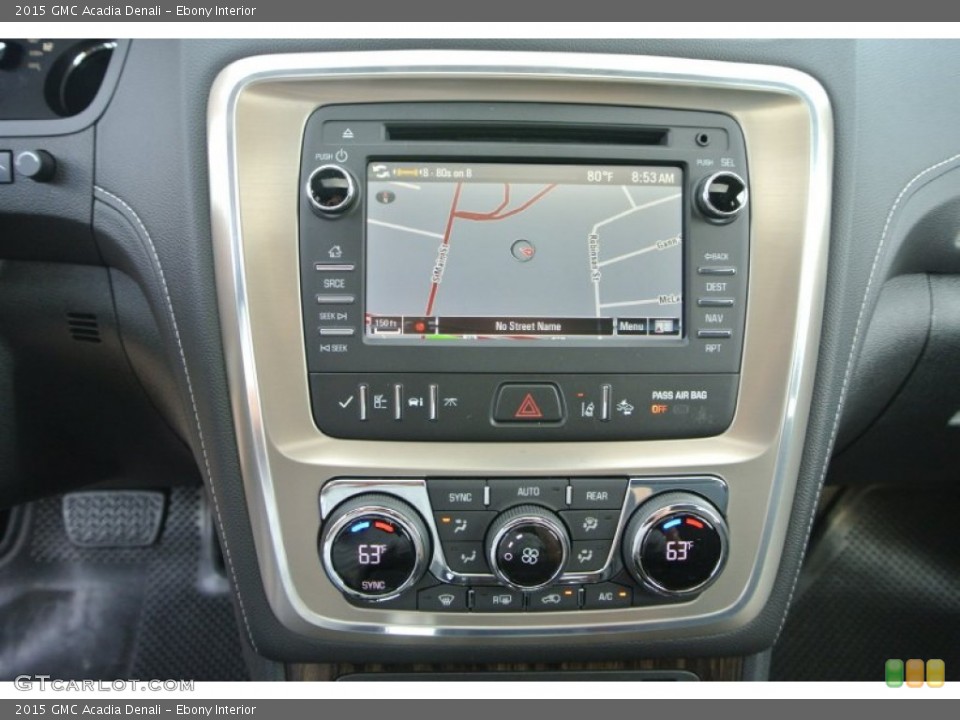 Ebony Interior Navigation for the 2015 GMC Acadia Denali #94814756