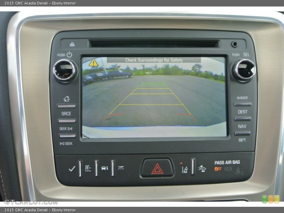 Ebony Interior Controls for the 2015 GMC Acadia Denali #94814777