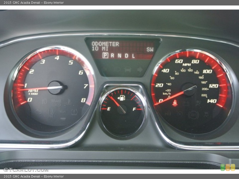 Ebony Interior Gauges for the 2015 GMC Acadia Denali #94814849