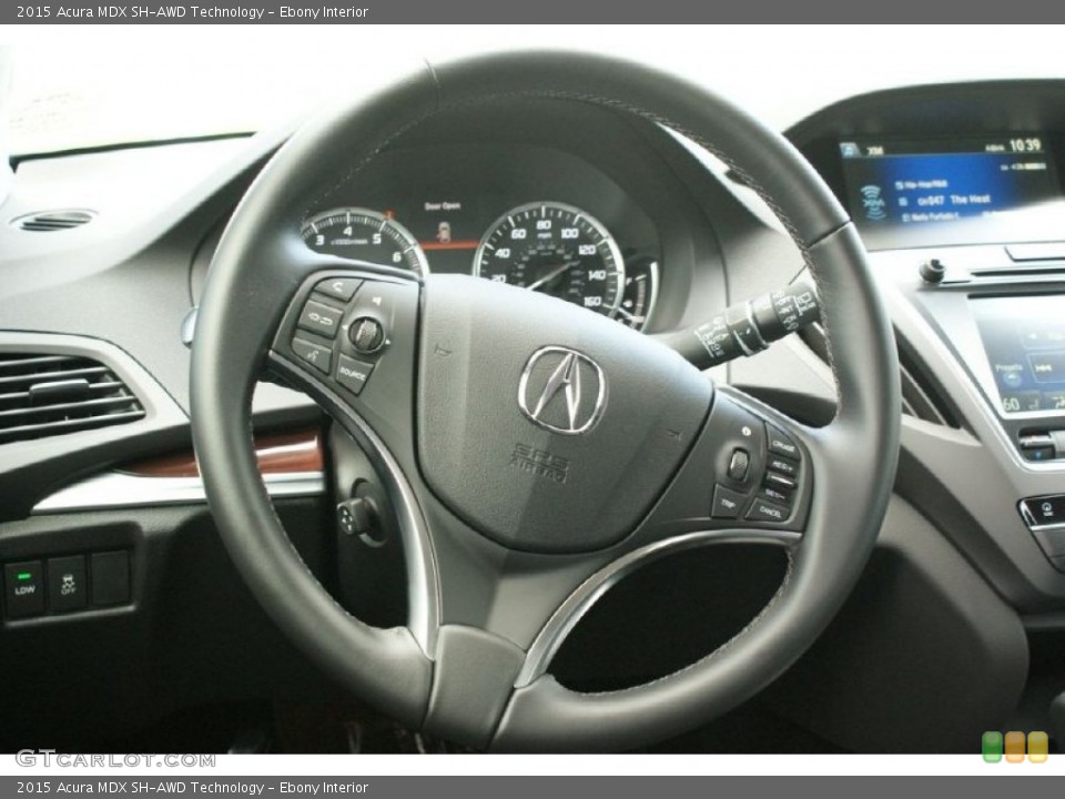 Ebony Interior Steering Wheel for the 2015 Acura MDX SH-AWD Technology #94826966