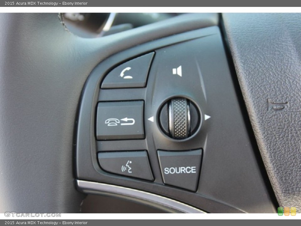 Ebony Interior Controls for the 2015 Acura MDX Technology #94828046