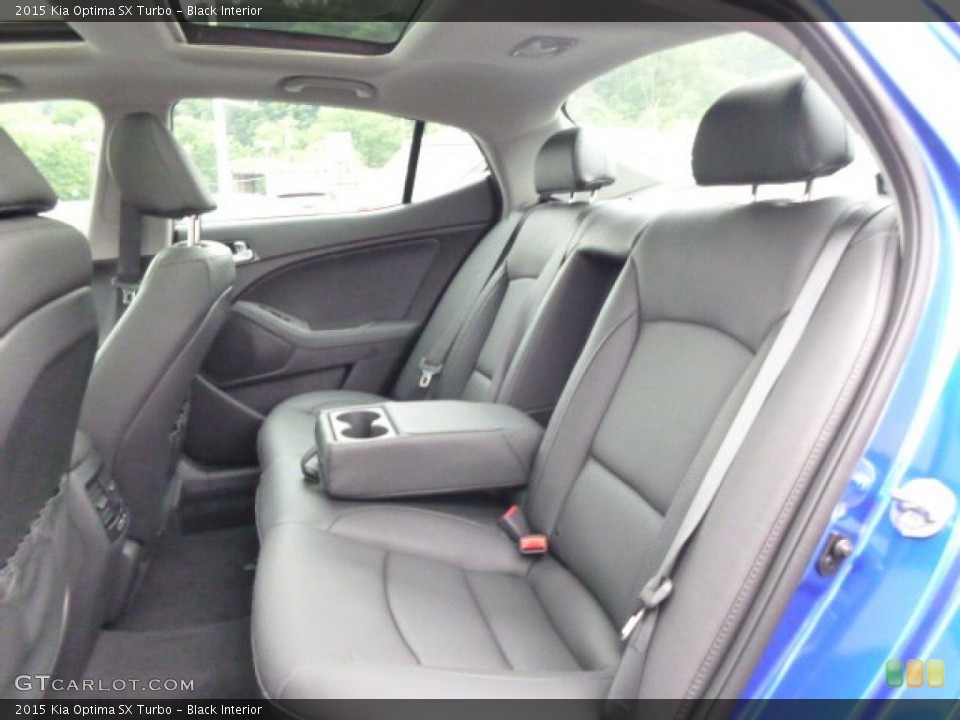 Black Interior Rear Seat for the 2015 Kia Optima SX Turbo #94832858