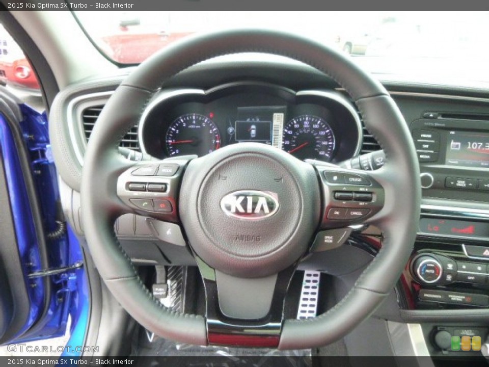 Black Interior Steering Wheel for the 2015 Kia Optima SX Turbo #94833035