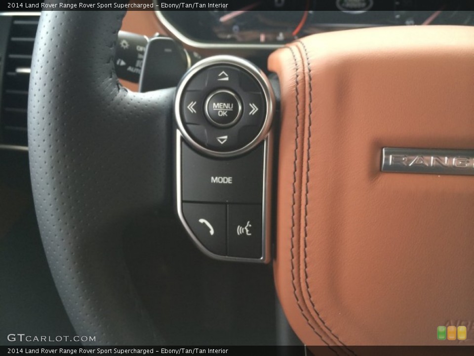 Ebony/Tan/Tan Interior Controls for the 2014 Land Rover Range Rover Sport Supercharged #94838348