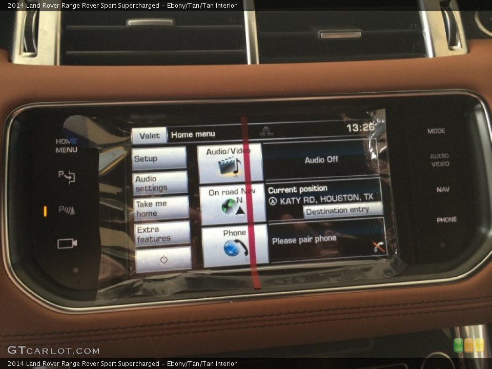 Ebony/Tan/Tan Interior Controls for the 2014 Land Rover Range Rover Sport Supercharged #94838399