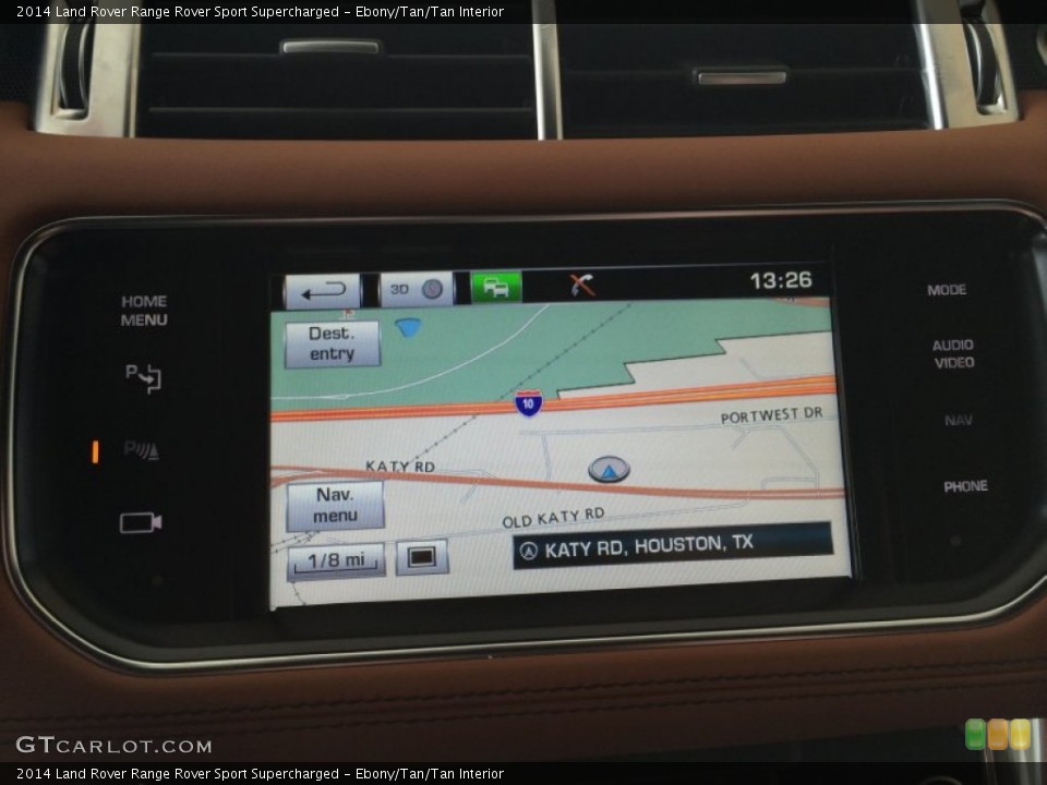 Ebony/Tan/Tan Interior Navigation for the 2014 Land Rover Range Rover Sport Supercharged #94838420