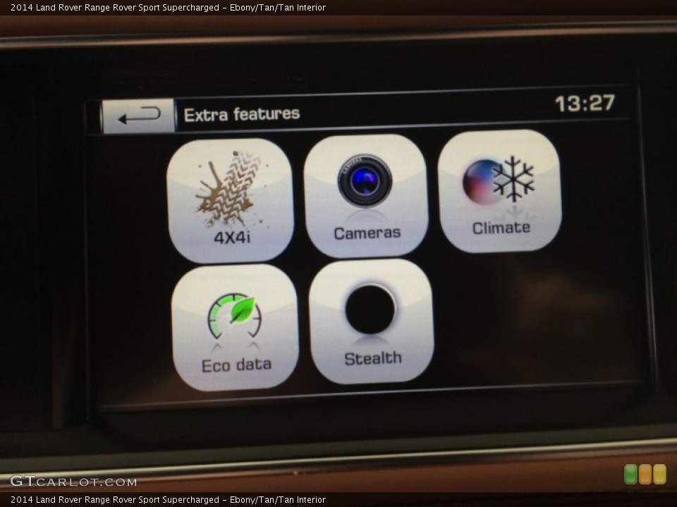 Ebony/Tan/Tan Interior Controls for the 2014 Land Rover Range Rover Sport Supercharged #94838459
