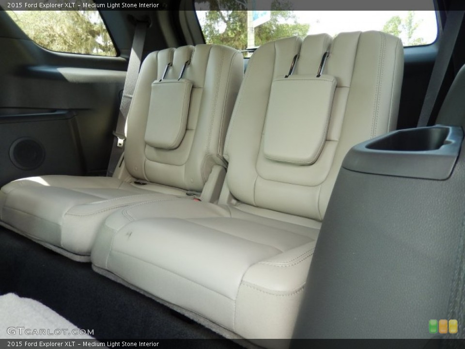 Medium Light Stone Interior Rear Seat for the 2015 Ford Explorer XLT #94842755
