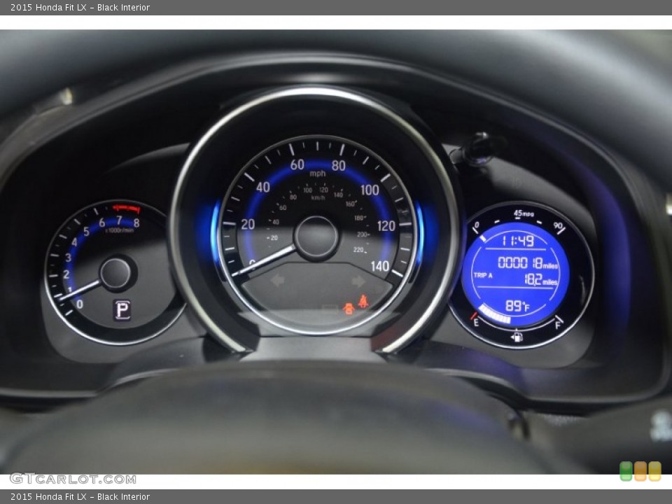 Black Interior Gauges for the 2015 Honda Fit LX #94851914