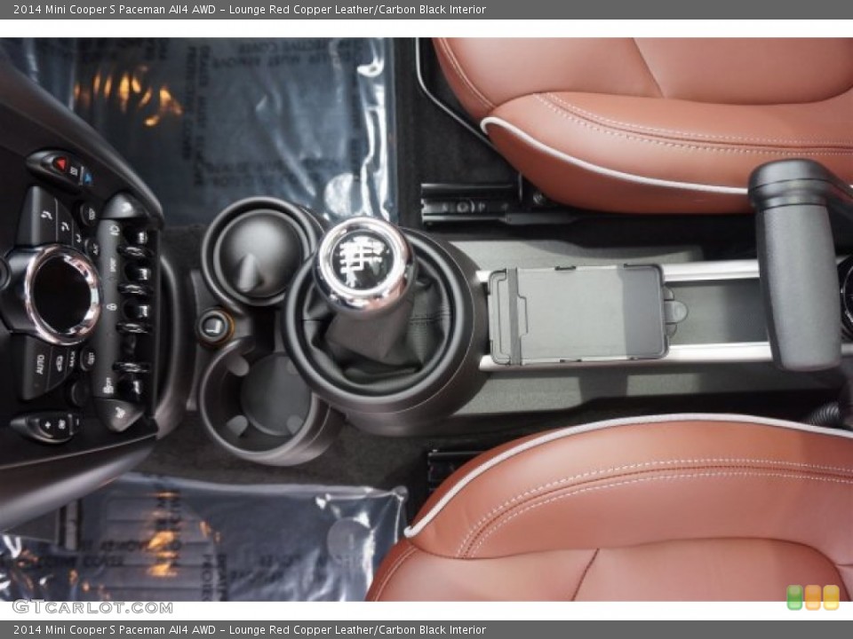 Lounge Red Copper Leather/Carbon Black Interior Transmission for the 2014 Mini Cooper S Paceman All4 AWD #94860008