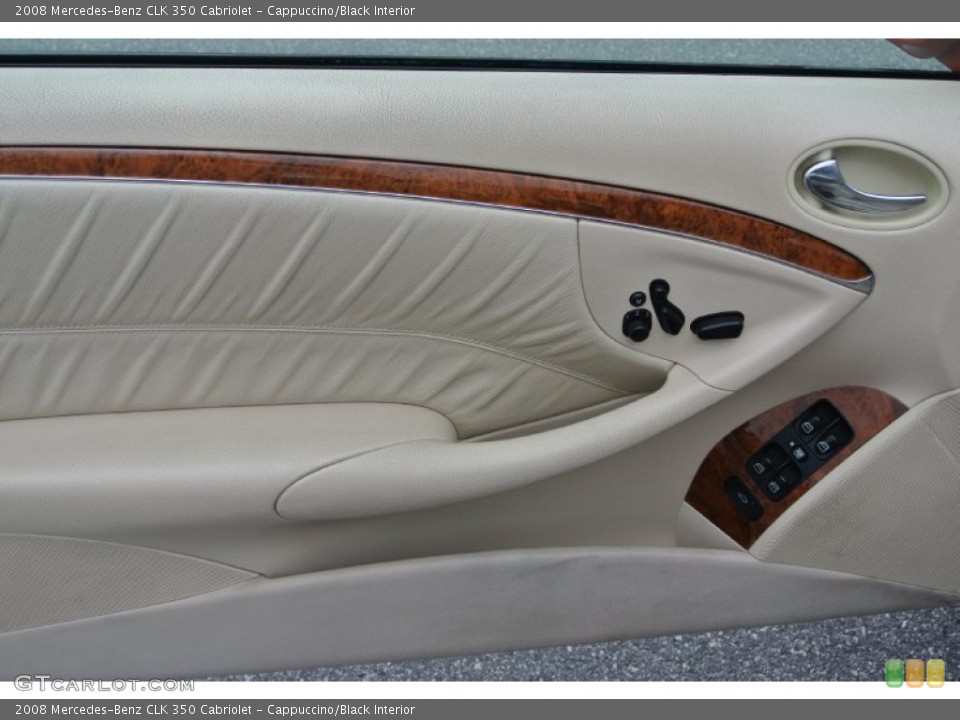 Cappuccino/Black Interior Door Panel for the 2008 Mercedes-Benz CLK 350 Cabriolet #94860731