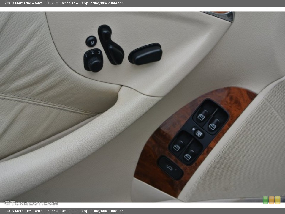 Cappuccino/Black Interior Controls for the 2008 Mercedes-Benz CLK 350 Cabriolet #94860758
