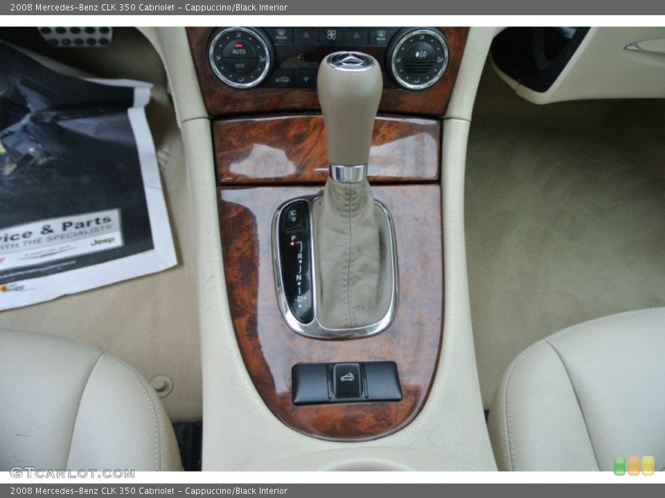 Cappuccino/Black Interior Transmission for the 2008 Mercedes-Benz CLK 350 Cabriolet #94860806