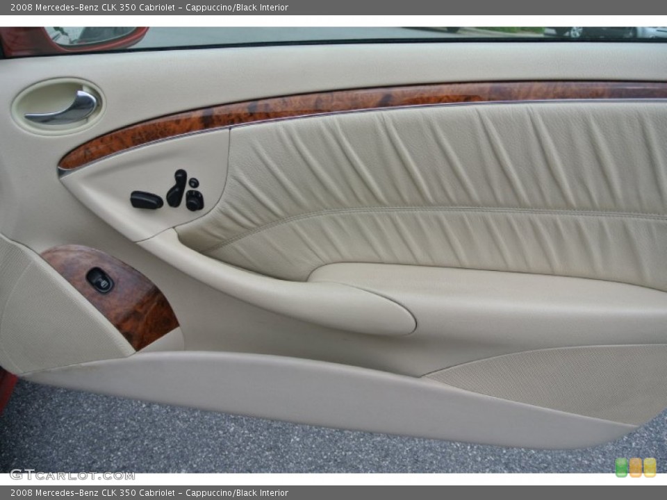Cappuccino/Black Interior Door Panel for the 2008 Mercedes-Benz CLK 350 Cabriolet #94860983