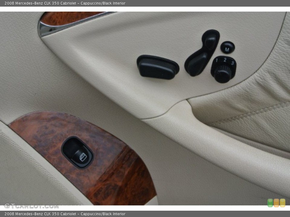 Cappuccino/Black Interior Controls for the 2008 Mercedes-Benz CLK 350 Cabriolet #94861010