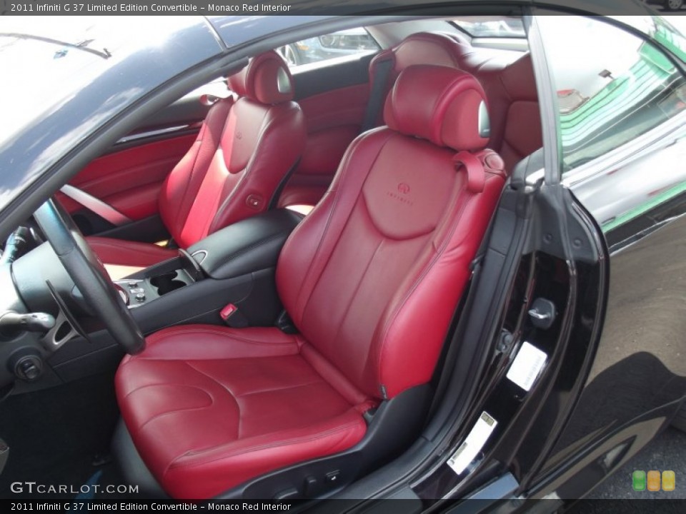 Monaco Red Interior Front Seat for the 2011 Infiniti G 37 Limited Edition Convertible #94868218