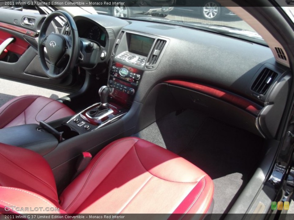 Monaco Red Interior Dashboard for the 2011 Infiniti G 37 Limited Edition Convertible #94868237