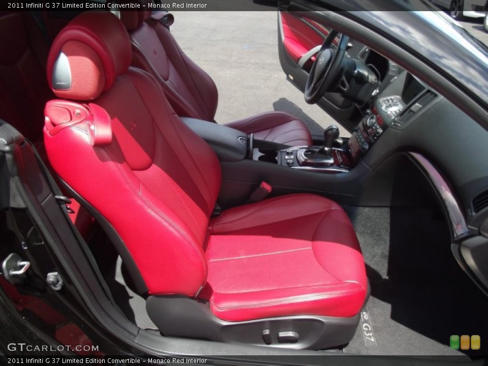 Monaco Red Interior Front Seat for the 2011 Infiniti G 37 Limited Edition Convertible #94868261