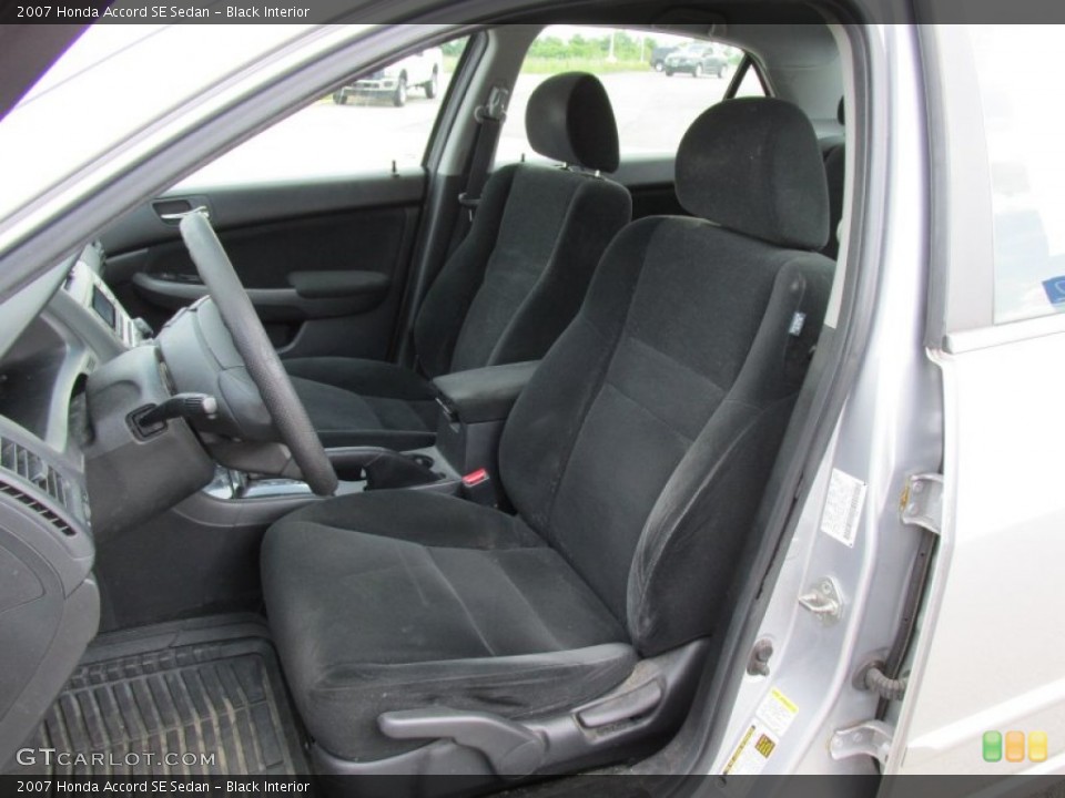 Black Interior Photo for the 2007 Honda Accord SE Sedan #94869485