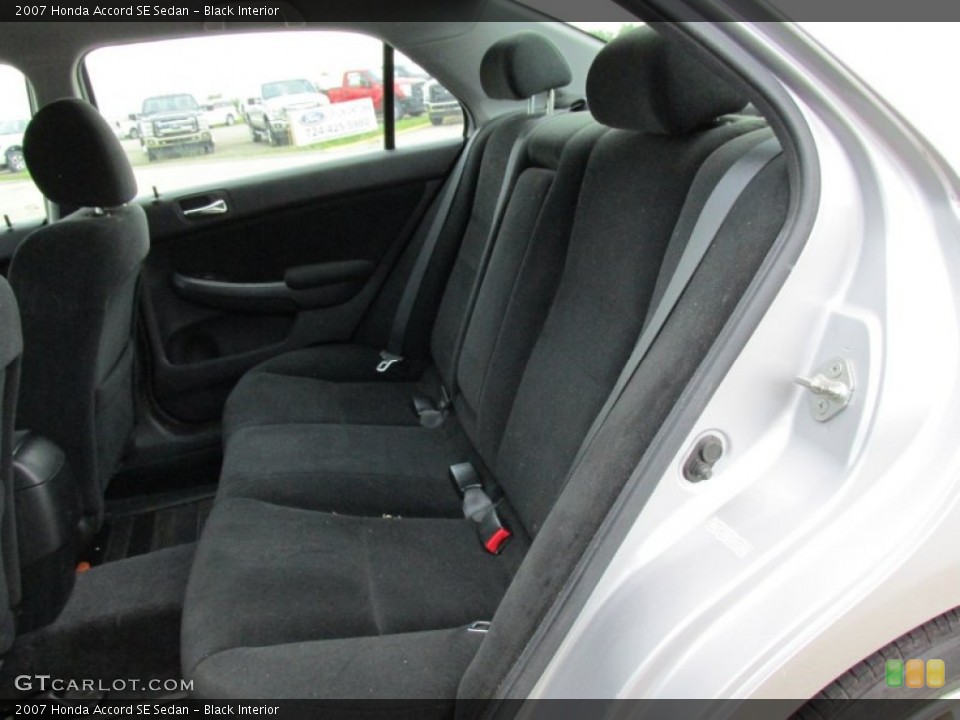 Black Interior Rear Seat for the 2007 Honda Accord SE Sedan #94869506