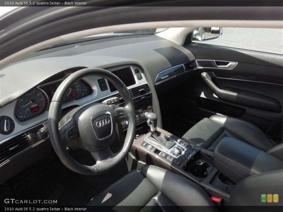 Black Interior Prime Interior for the 2010 Audi S6 5.2 quattro Sedan #94872875