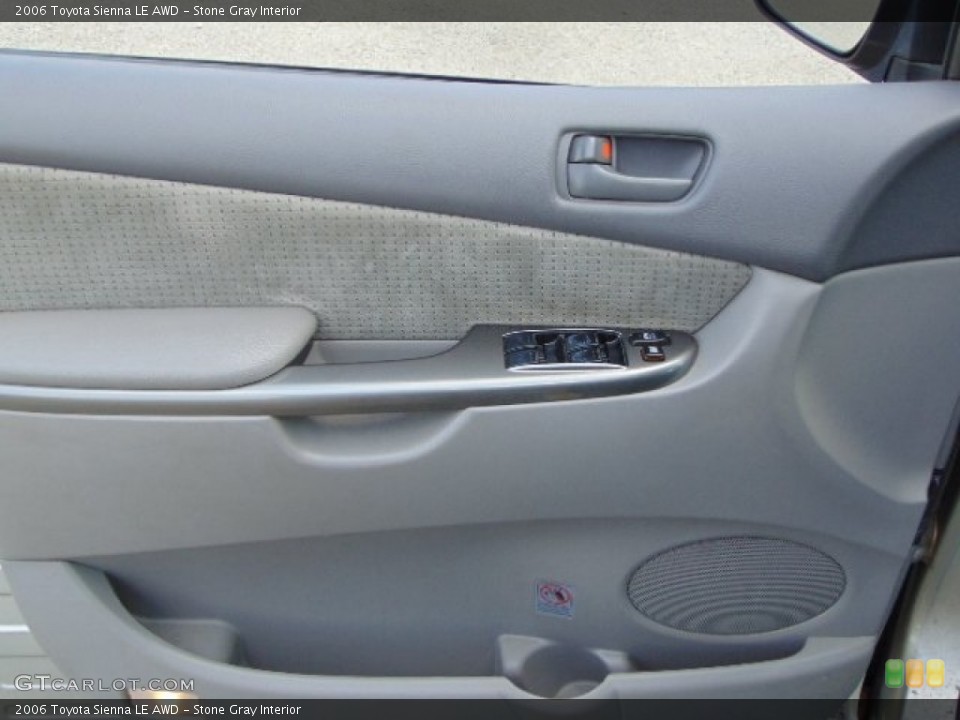 Stone Gray Interior Door Panel for the 2006 Toyota Sienna LE AWD #94876948