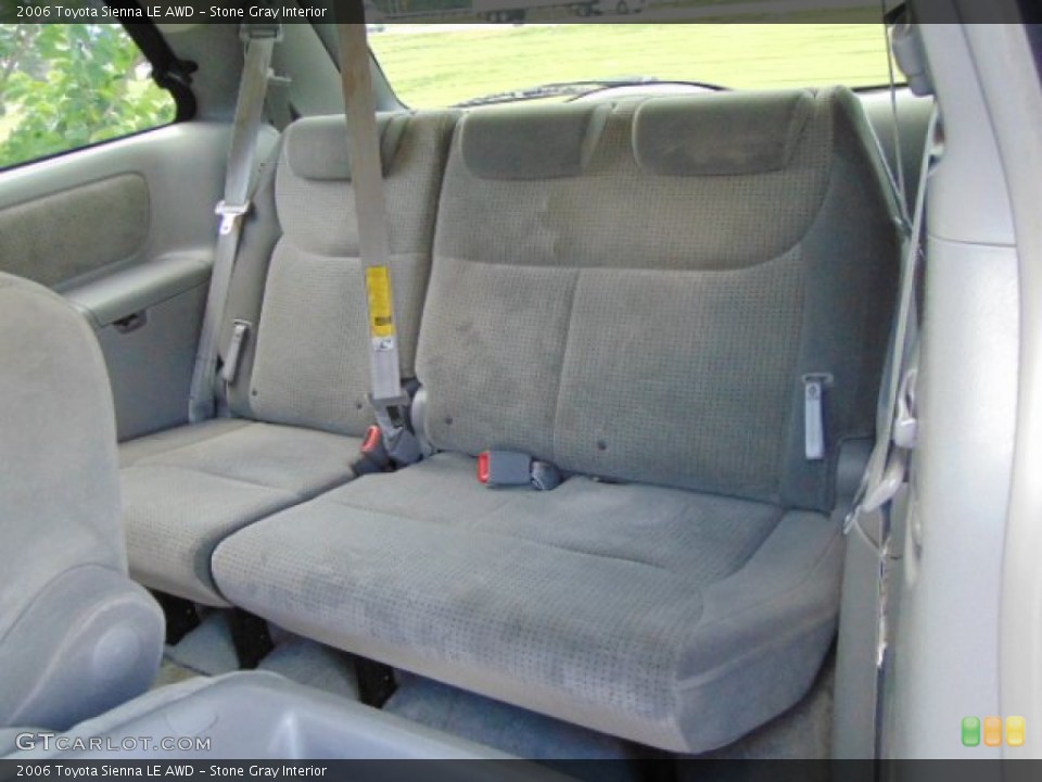 Stone Gray Interior Rear Seat for the 2006 Toyota Sienna LE AWD #94877126