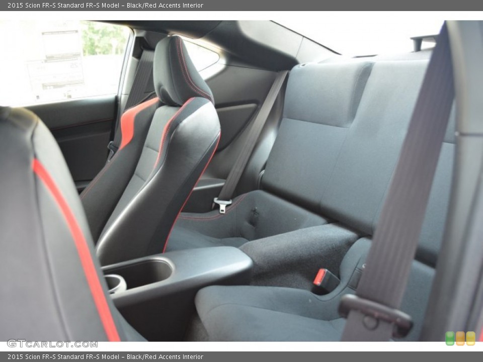 Black/Red Accents Interior Rear Seat for the 2015 Scion FR-S  #94882610