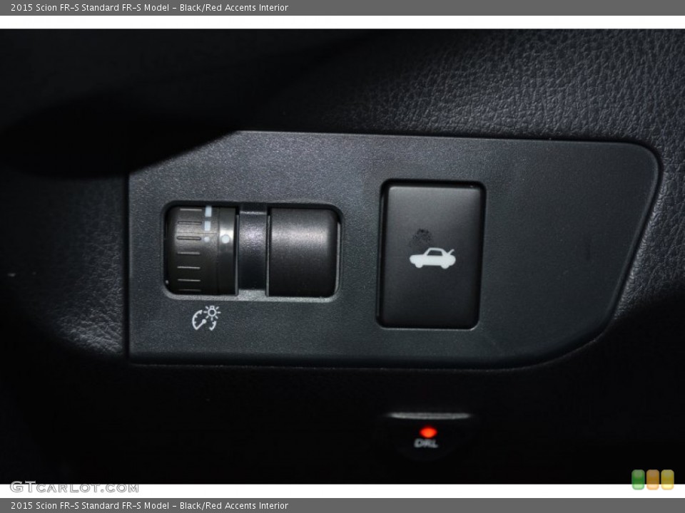 Black/Red Accents Interior Controls for the 2015 Scion FR-S  #94882766