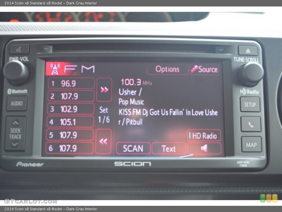 Dark Gray Interior Controls for the 2014 Scion xB  #94883099