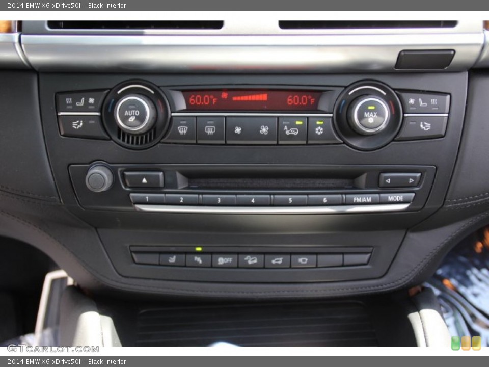 Black Interior Controls for the 2014 BMW X6 xDrive50i #94890548