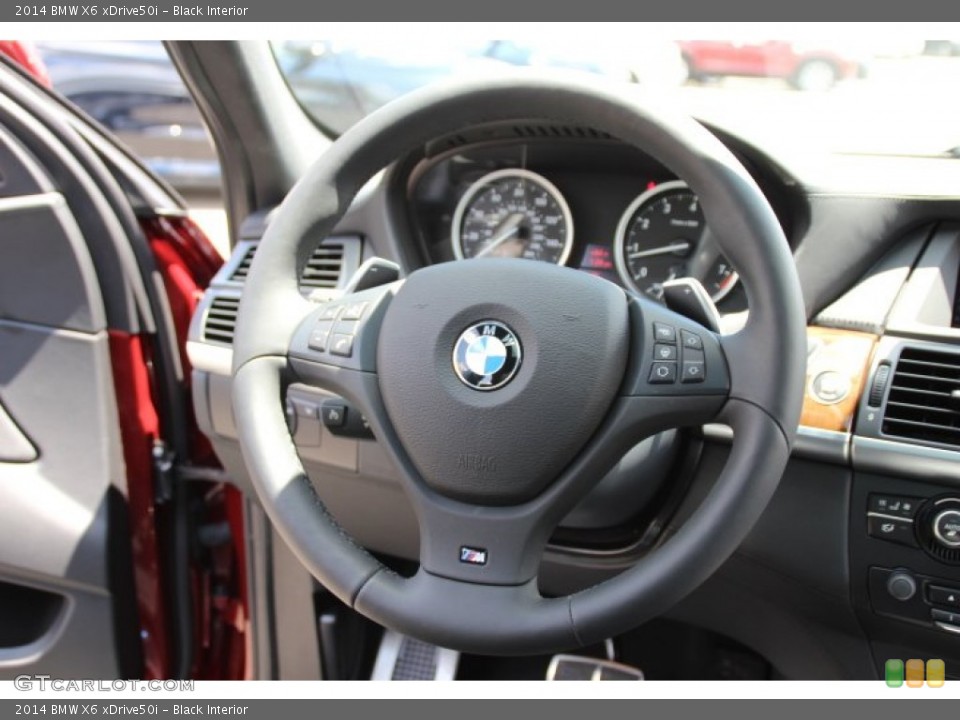 Black Interior Steering Wheel for the 2014 BMW X6 xDrive50i #94890579