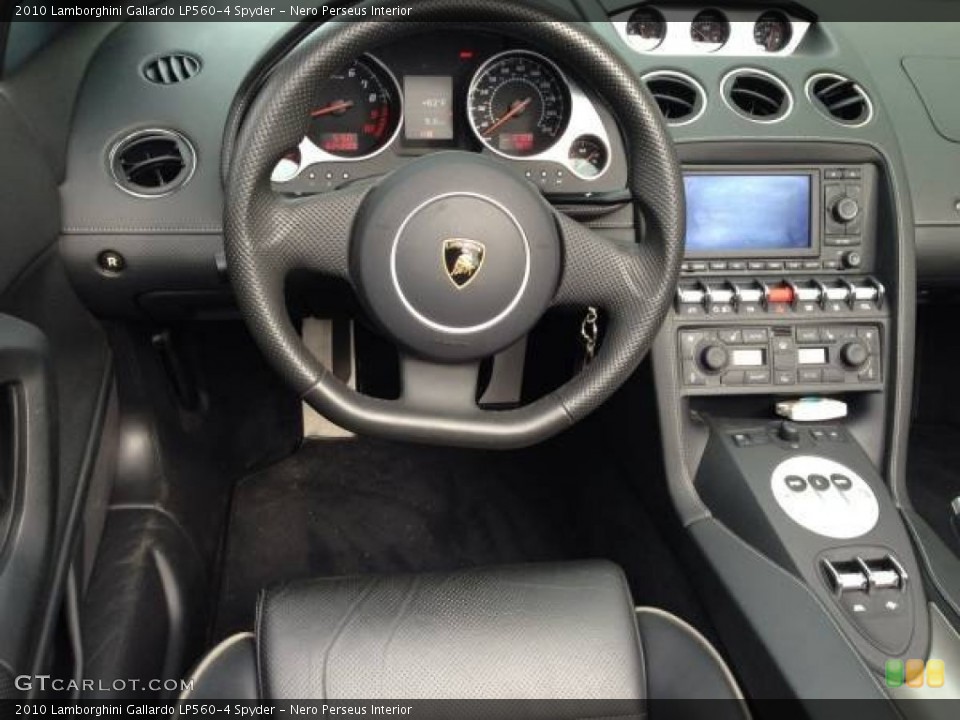 Nero Perseus Interior Steering Wheel for the 2010 Lamborghini Gallardo LP560-4 Spyder #94902617