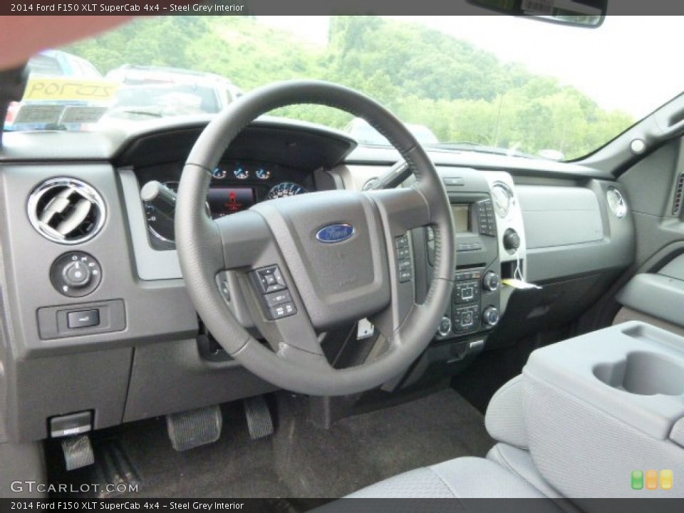 Steel Grey Interior Dashboard for the 2014 Ford F150 XLT SuperCab 4x4 #94907186