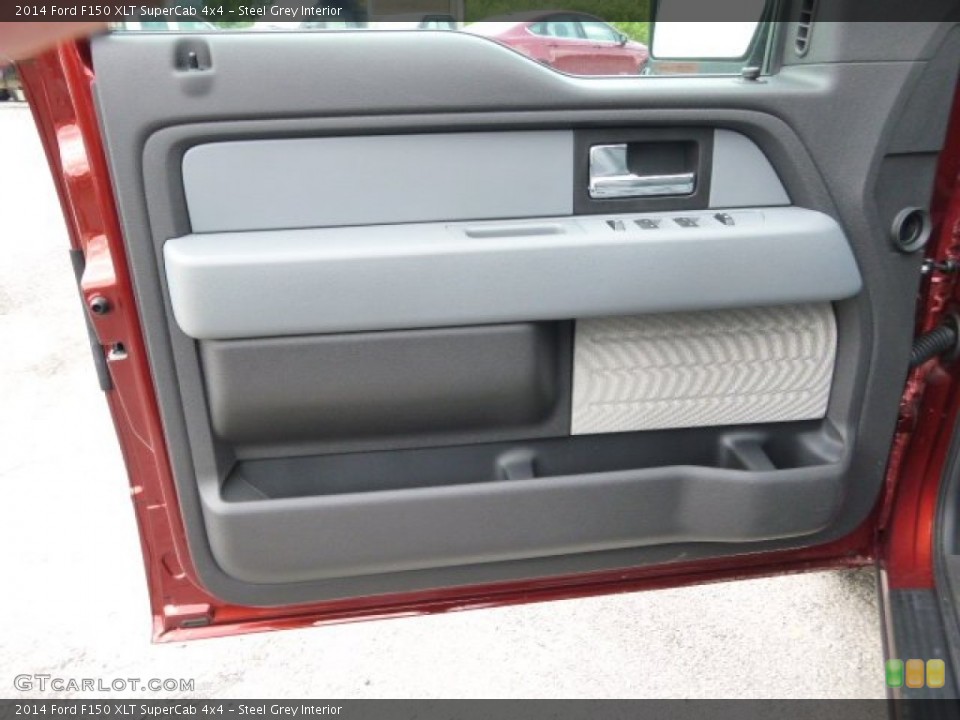 Steel Grey Interior Door Panel for the 2014 Ford F150 XLT SuperCab 4x4 #94907207