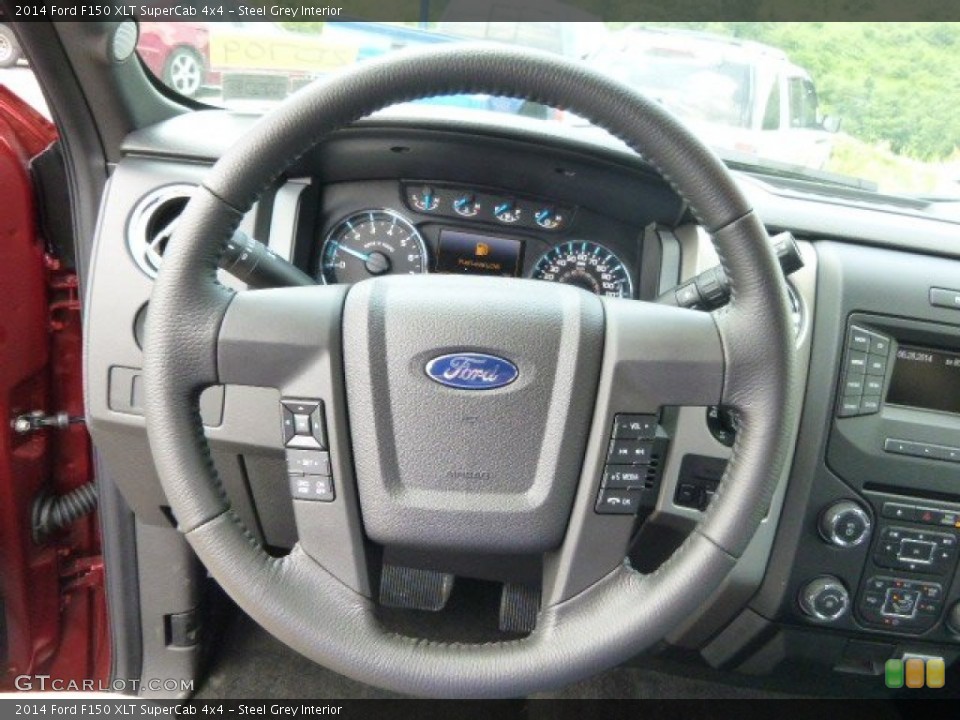 Steel Grey Interior Steering Wheel for the 2014 Ford F150 XLT SuperCab 4x4 #94907297