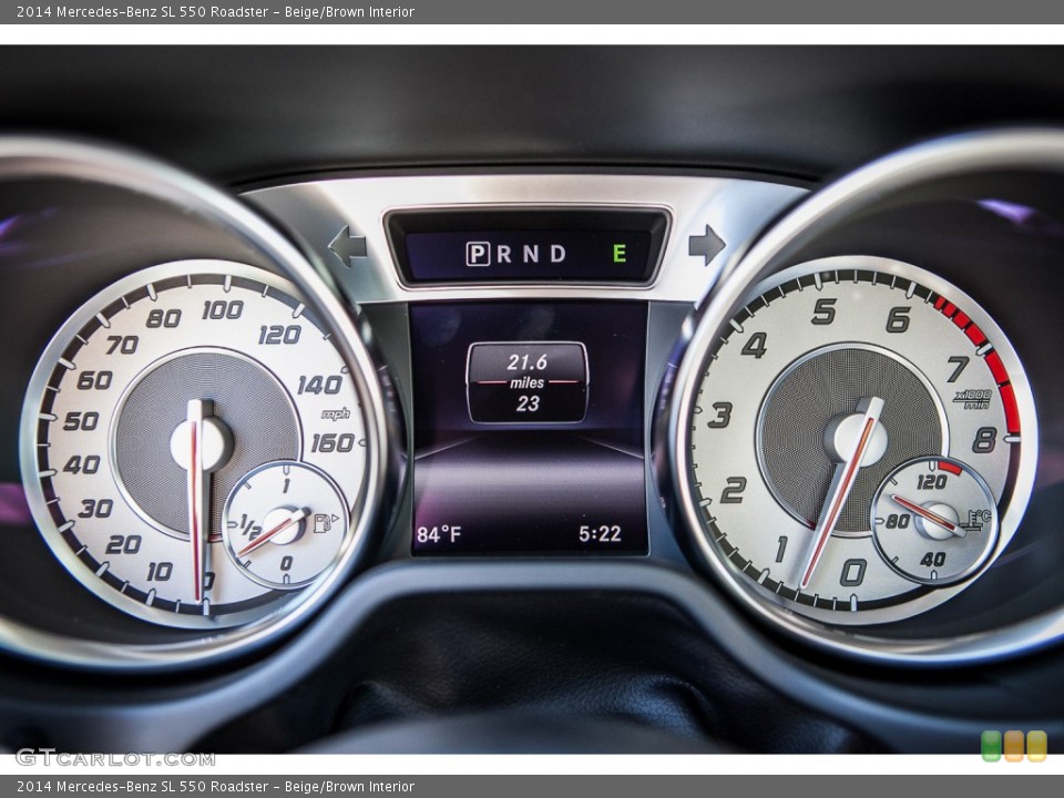 Beige/Brown Interior Gauges for the 2014 Mercedes-Benz SL 550 Roadster #94907858