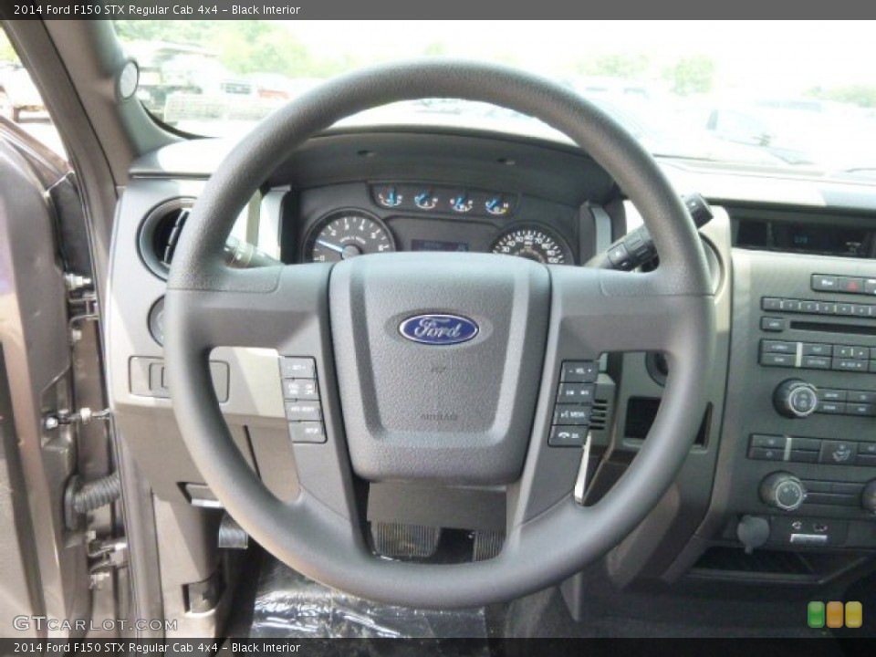 Black Interior Steering Wheel for the 2014 Ford F150 STX Regular Cab 4x4 #94909496