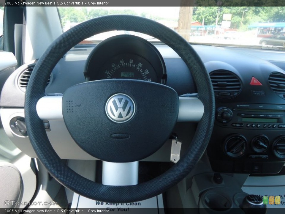 Grey Interior Steering Wheel for the 2005 Volkswagen New Beetle GLS Convertible #94922805