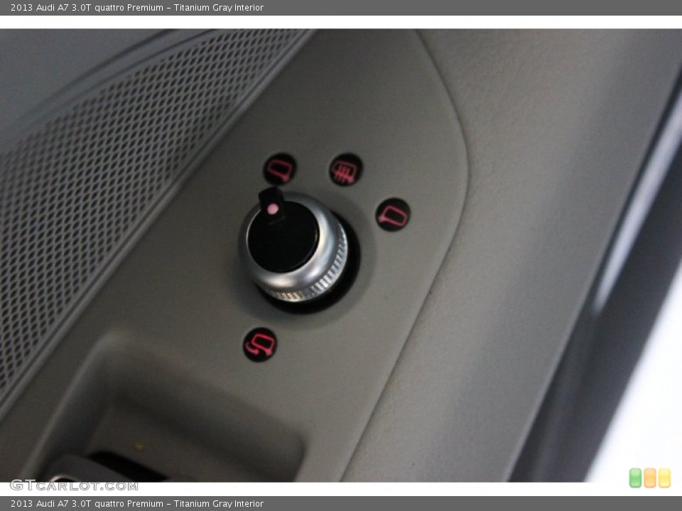 Titanium Gray Interior Controls for the 2013 Audi A7 3.0T quattro Premium #94925985