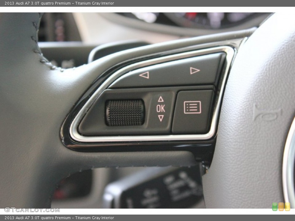 Titanium Gray Interior Controls for the 2013 Audi A7 3.0T quattro Premium #94926396
