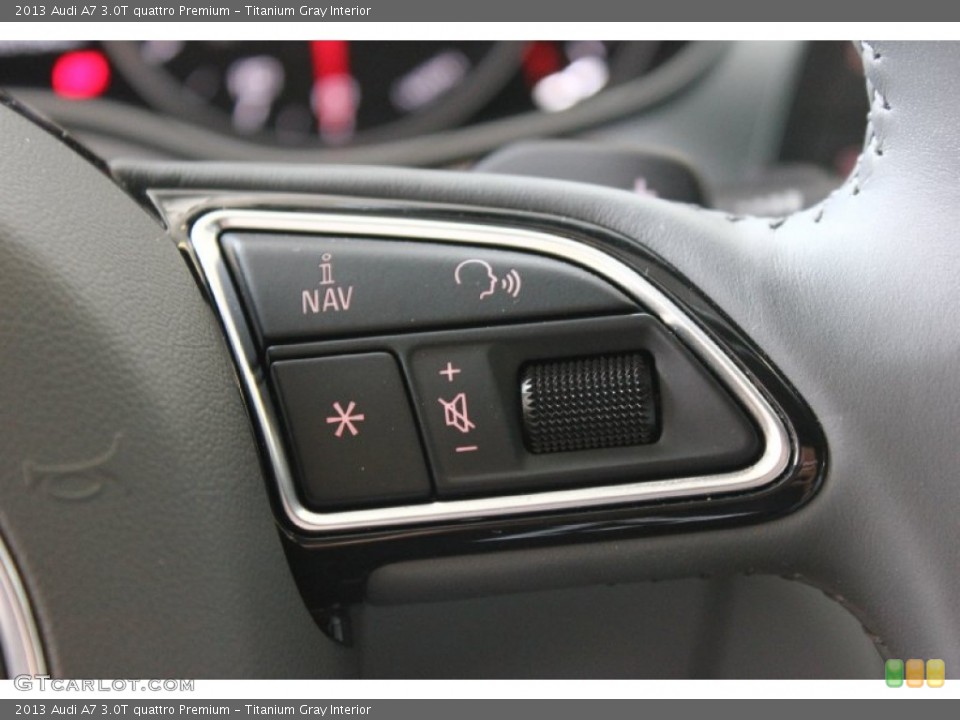 Titanium Gray Interior Controls for the 2013 Audi A7 3.0T quattro Premium #94926444