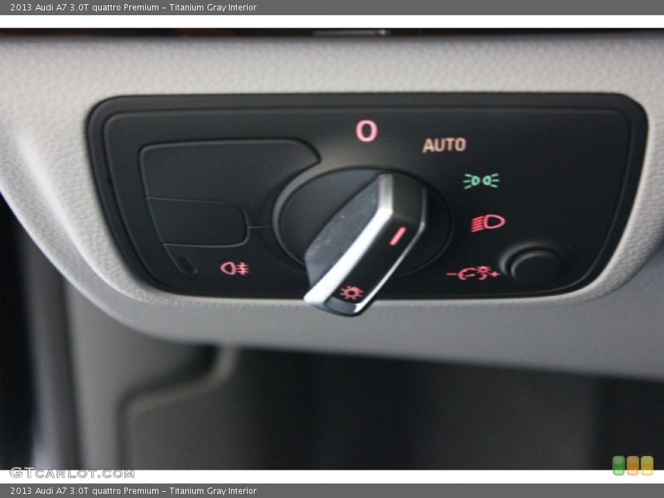 Titanium Gray Interior Controls for the 2013 Audi A7 3.0T quattro Premium #94926483